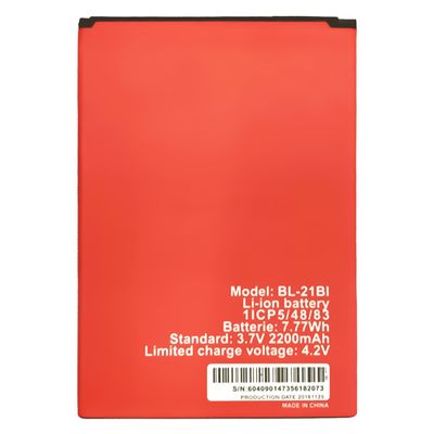 Bateria recarregável BL-21Bi 2200mAh de telemóvel para itel it1503