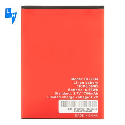 Bateria de celular de íon-lítio OEM de 1700 mAh para baterias itel