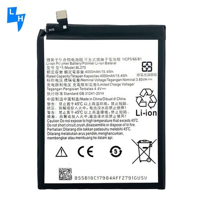 4000mAh BL270 Bateria para Motorola XT1922 G6Play MOTO E5 K53 K53A48 Preto 4000mAh