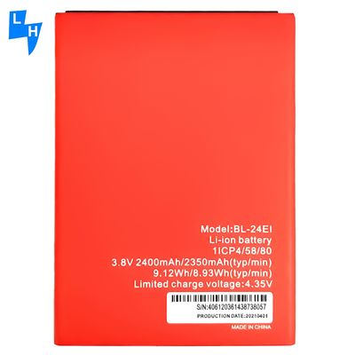 BL-24EI preto Bateria de telefone móvel de iões de lítio de 2400 mAh para Itel A46 A44 S13 IT1508 Batteira