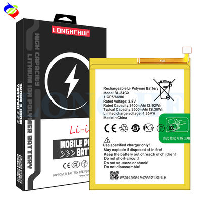 Código BL-34CX 3500mAh S4 Bateria de telefone móvel para Infinix X626 Baterias recarregáveis
