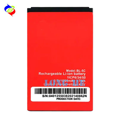 BL-5C Bateria de 1000mAh com Proteção de Dual IC e Tecnologia Avançada de Lítio Polímero