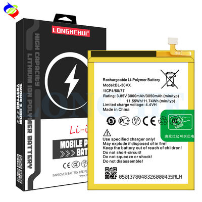 BL-30VX 3000mAh 4.4V Bateria para INFINIX X5515 Samrt2 Capacidade e duração