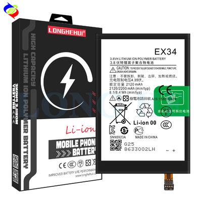 Baterias recarregáveis de estoque 2200mAh EX34 Bateria de telefone móvel para Motorola MOTO X