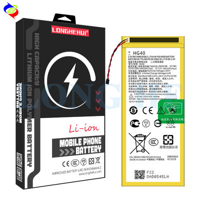 Bateria recarregável HG40 para Motorola Moto G5 Plus XT1684 XT1685 XT1687 XT1686 SNN5984A 2810mAh 3.8V