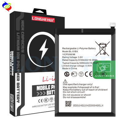 X683 Bateria de telefone móvel 5200mAh BL-51BX para Infinix Note 8i Alta Capacidade OEM / ODM