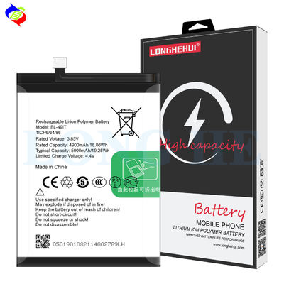 Bateria Li-polímero de alta capacidade 5000mAh para Tecno BL-49IT Substituição de telefone celular