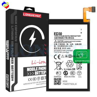 ED30 3,8V 2010mAh Bateria de polímero de lítio para carregamento substituível MOQ ODM/OEM