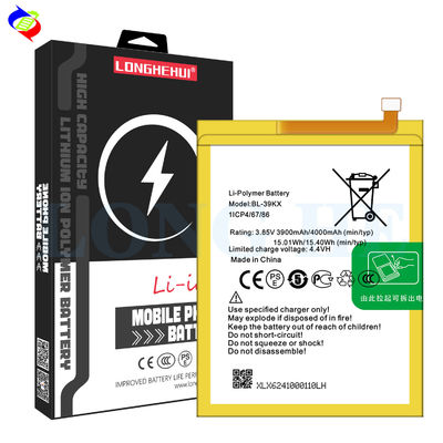 Células 4000mAh BL-39KX Hot7 Pro X624 Hot7 bateria de telemóvel para infinix X625 bateria