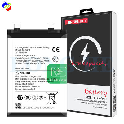 BL-58FT 3.91V 6000mAh Bateria de Telefone Móvel Para Tecno Baterias Originais de Íons de Lítio
