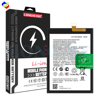 Bateria de telemóvel MC50 preta para baterias de energia Motorola Moto G9
