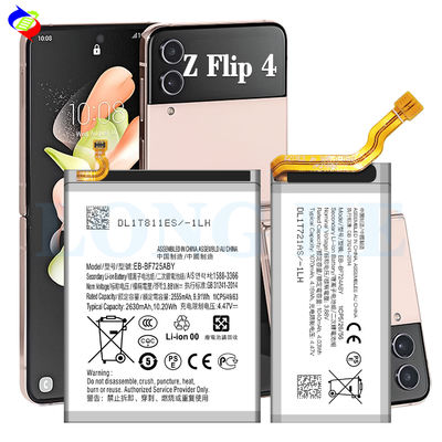 Bateria de proteção de IC dupla EB-BF724ABY EB-BF725ABY para Samsung Z Flip4 SM-F721B SM-F721W