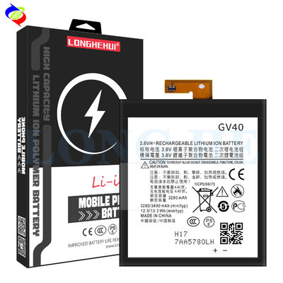 OEM/ODM GV40 3280mAh 3.8V Bateria de Lítio de Polímero para Motorola Z Force Droid