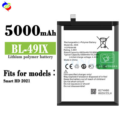 5000mAh BL-49iX Bateria OEM para Infinix Smart HD 2021 100% ciclo zero e compatível