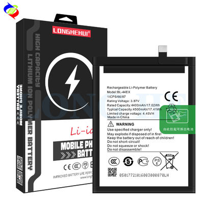 Bateria recarregável preta de 4500mAh BL-44EX para Infinix Zero X Pro X6811 X6810