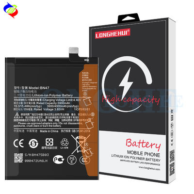 OEM/ODM Bateria de proteção de IC duplo BN47 para Xiaomi RedMi6 Pro Redmi 6 pro 4000mAh