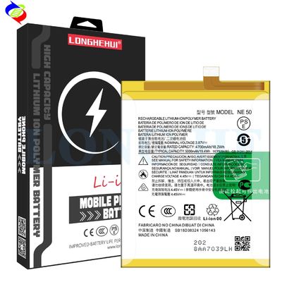 5000mAh Baterias substituíveis e recarregáveis NE50 Para Moto G52 G72 G82 XT2221 Branco 4.4V