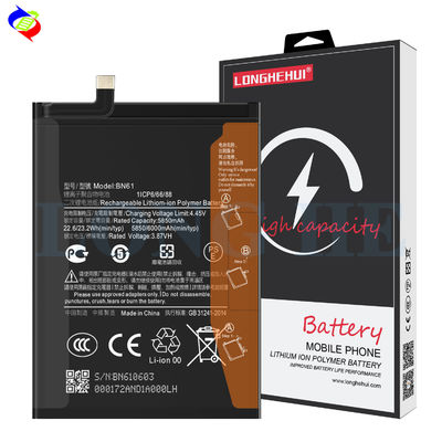 Bateria recarregável de iões de lítio BN61 para MI POCO X3 8GB RAM 6000mAh 3.87V