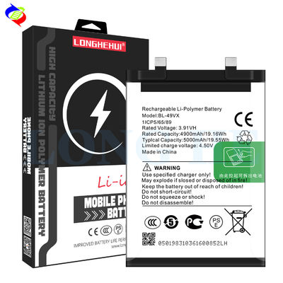 5000mAh Capacidade BL-49VX Bateria para Infinix Note 40 Pro X6851 Substituição de telefone celular