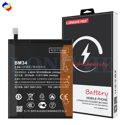 Proteção de IC duplo BM34 Bateria original de 3090mAh para Xiaomi Note Pro Envio rápido