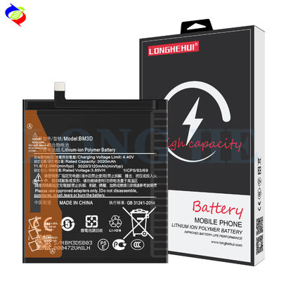 Bateria de telemóvel preto para Xiaomi MI 8SE BM3D Capacidade original 100% Saúde
