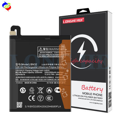 Bateria de substituição BN32 original para Xiaomi MI8 Black Double IC Protection