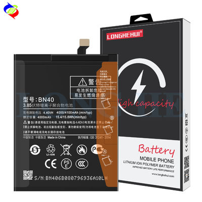Redmi 4 Pro/Prime Bateria de substituição BN40 para modelos de telefone celular Xiao Mi