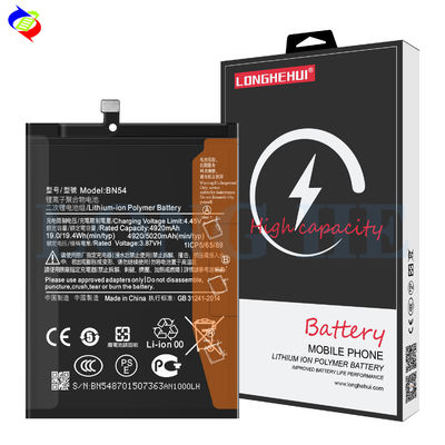ODM/OEM 5020mAh 3.87V Bateria de polímero de íons de lítio para Xiaomi Redmi Note 9 Pro Max