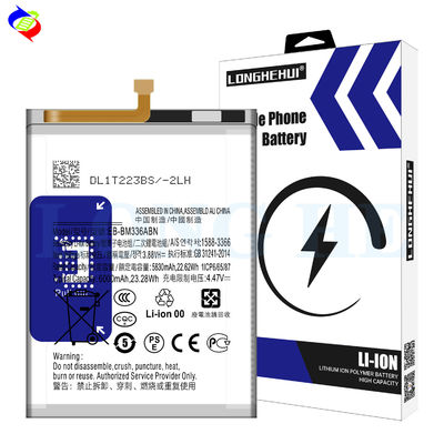 EB-BM336ABN 6000mAh Bateria de substituição para Samsung Galaxy M33 Silver Mobile Version