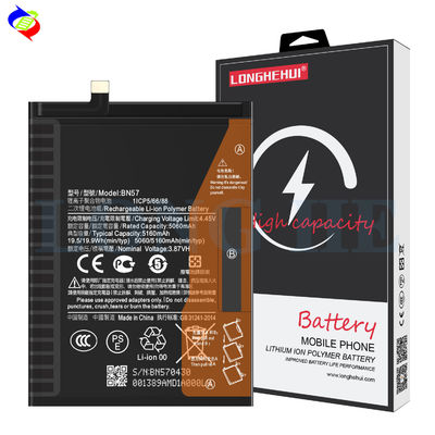 Baterias recarregáveis de alta capacidade para Xiaomi Poco X3 NFC X3 Pro BN57 5160mAh 3.87V