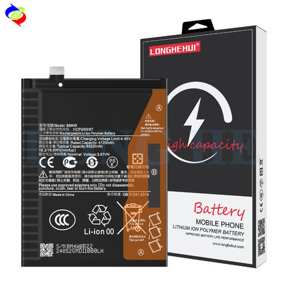BM4W Bateria recarregável de iões de lítio 4820mAh 3.87V para Note 9 Pro 5G