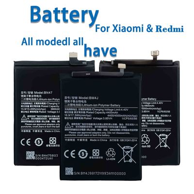 Bateria recarregável para telemóvel Xiaomi Mi 3 4 5 6 4i 4C 5s 5s Plus Mi 4s 5 Pro