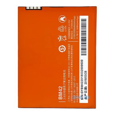 Redmi Note 2014712 BM42 Bateria de substituição com proteção de IC dupla e 3200mAh