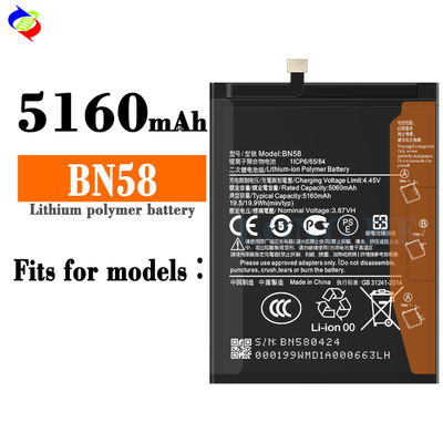 Bateria de telefone móvel original para Redmi BN58 e Xiaomi compatível