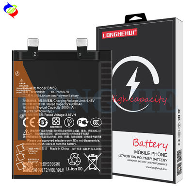 Ori original 1 1 Bateria BM59 Substituição de célula para MI 11T 67W Carregamento rápido 5000mAh 3.87V