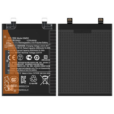 5000mAh 3.87V bateria recarregável BM5E para Xiaomi Redmi K50 Pro /22021211RC/ 22011211C