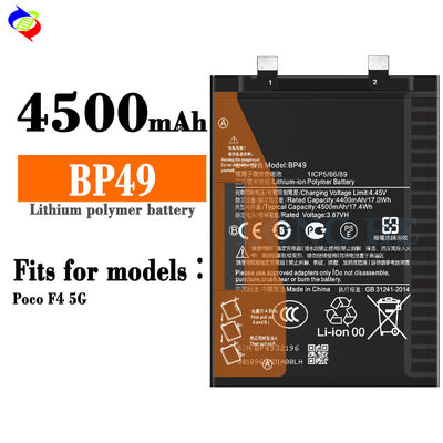 Bateria BP49 para Xiaomi Mi POCO F4 5G de alta capacidade e desempenho estável
