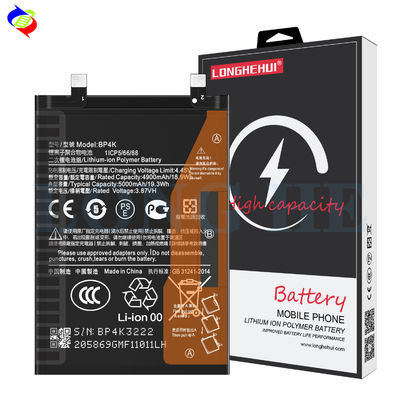 Bateria recarregável preta 3.87V 5000mAh BP4K Para Xiaomi POCO X5 pro / Redmi note 12 pro Baterias adicionar logotipo mi