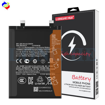 5160mAh BM5N Bateria para MIUI POCO F5 PRO Baterias de telefone de substituição Preto