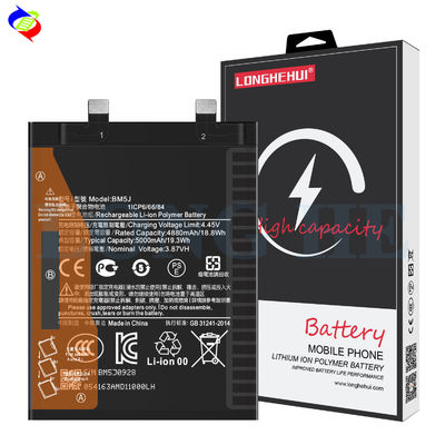 Bateria recarregável do telefone BM5J Para Xiaomi mi 12T Pro Bateria de polímero de lítio preta