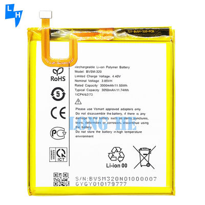 Recarregável OEM BVSM-320 4.35V 3050mAh Bateria de Lítio Polimérico Amarelo Para Vsmart Star