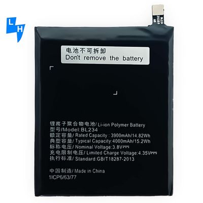 500 PCS MOQ/ODM/OEM Bateria de iões de lítio de 3,8 V BL234 para telefone celular Lenovo P70 P70t P70-T