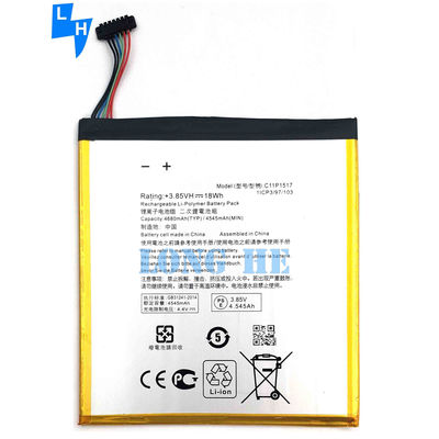 Bateria de alta capacidade 4680mAh C11P1517 Tab para ASUS ZenPad 10.1 Z301M Garantida