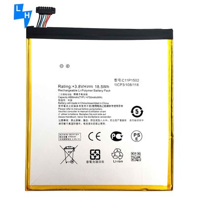Bateria Tab de 4890mAh para ASUS ZenPad 10 bateria z300c z300cl z300cg p023 p01t 10.1 C11P1502