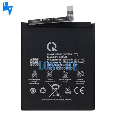 Bateria de polímero de lítio de alta capacidade V3001 Substituição original do Vsmart Active 1