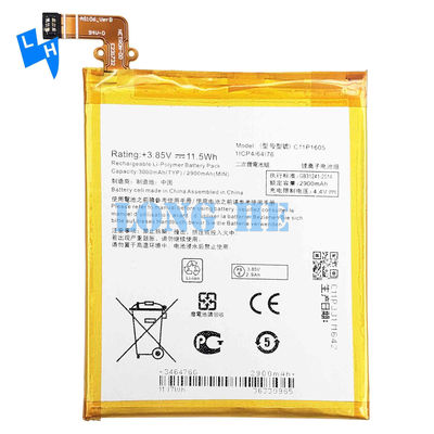 Bateria branca C11P1605 para ASUS ZenFone3 ZS550KL Z01FD Original de íon de lítio A
