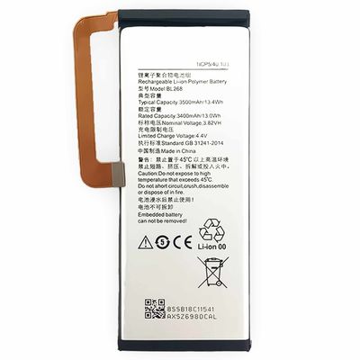 Bateria BL268 para Lenovo ZUK Z2 3500mAh Bateria de substituição para telemóvel DOM 500PCS
