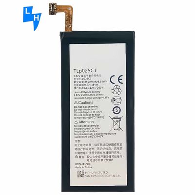 Bateria de telefone móvel de proteção de IC dupla para Alcatel TLP025C1 TLP025C2 OT5056 2500mAh