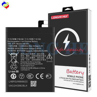 Código aplicável TA-1086/TA1080/TA-1029 Bateria de polímero de lítio HE341 de 4000 mAh de 3,85 V