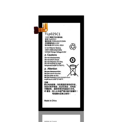 TLP025C1 Bateria amarela de substituição para telemóvel para Alcatel One Touch POP 4 Plus